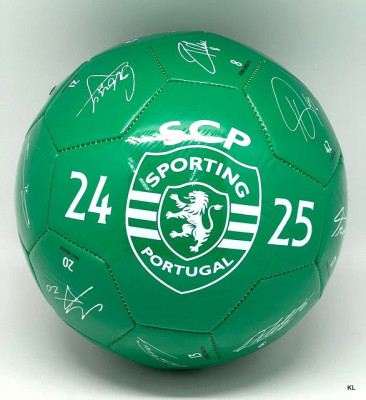 Bola Futebol Sporting Assinaturas Verde 2024/2025