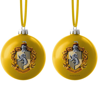 Bola Natal Harry Potter Hufflepuff