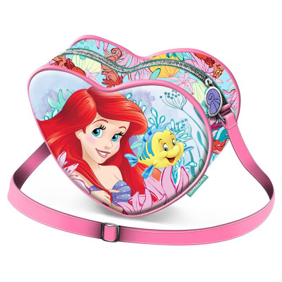 Bolsa Coração Princesa Ariel Coral