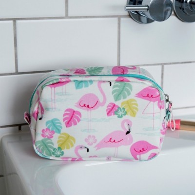 Bolsa de maquilhagem pequena Baía do Flamingo