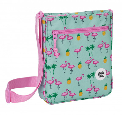 Bolsa tiracolo Glowlab Tropical flamingos