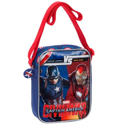 Bolsa tiracolo Marvel Iron Man vs Capitão América