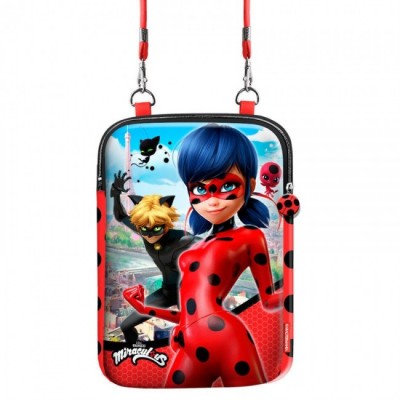 Bolsa Tiracolo tablet Ladybug e Cat Noir