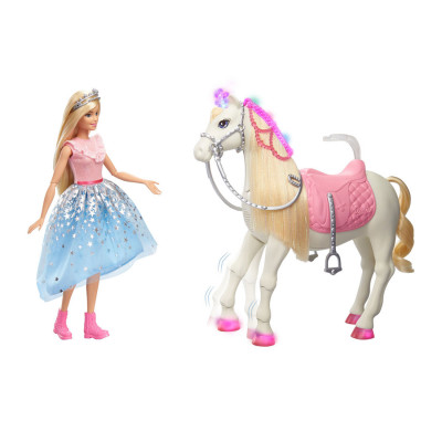 Boneca Barbie e Cavalo Princess Adventure