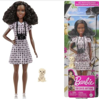 Boneca Barbie Posso Ser Fotógrafa Animais de Estimação