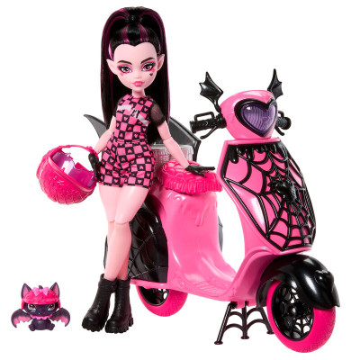Boneca Draculaura + Scooter Monster High