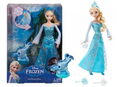 Boneca Elsa lança gelo Disney