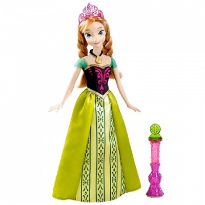 Boneca Frozen Anna c/ vestido mágico