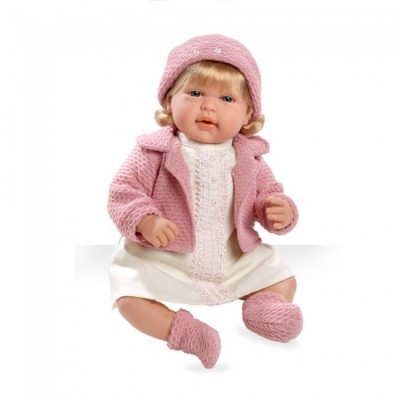 Boneca Mies Swarovski Elegance Rosa 45 cm