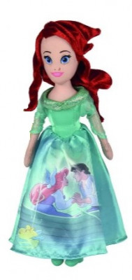 Boneca Peluche Ariel Princesas Disney 25cm