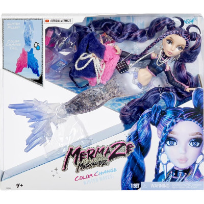 Boneca Sereia Mermaze Mermaidz Winter Waves Nera