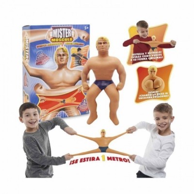 Boneco Mister Músculo Stretch Armstrong