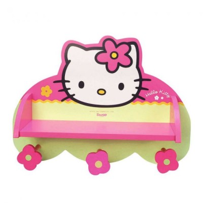 Cabide Parede Prateleira Hello kitty