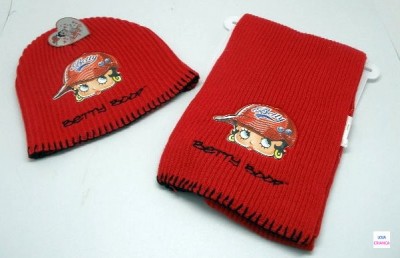 Cachecol e Gorro da Betty Boop