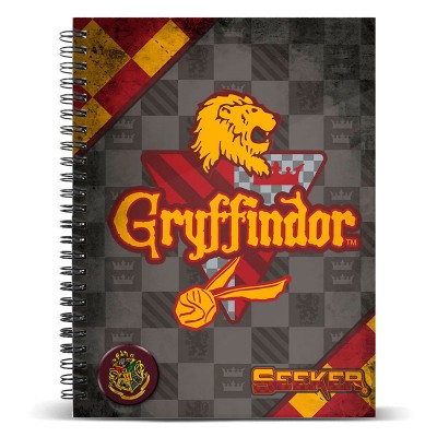 Caderno A4 30 cm Harry Potter - Quidditch Gryffindor