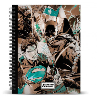 Caderno A4 30 cm Liga da Justiça DC Comics