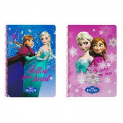 Caderno A4 Frozen, sortido