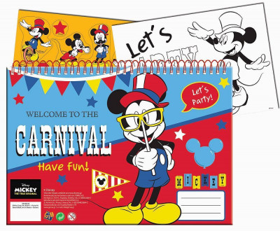 Caderno A4 Mickey + Autocolantes