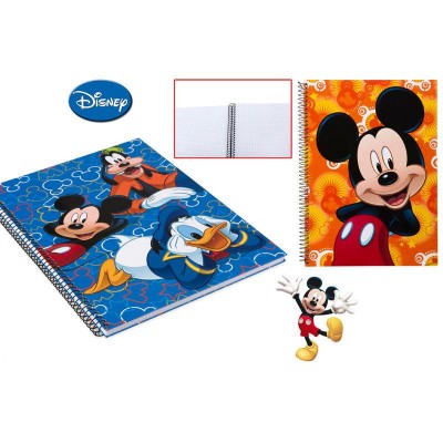 Caderno A4 Mickey quadriculado