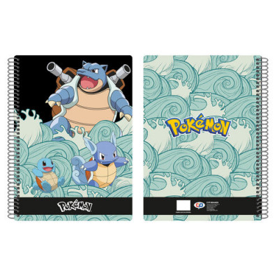 Caderno A4 Pokémon Squirtle Evolution