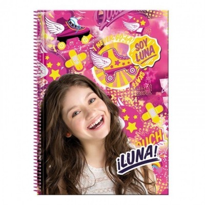 Caderno A4 quadriculado premium Sou Luna Yes