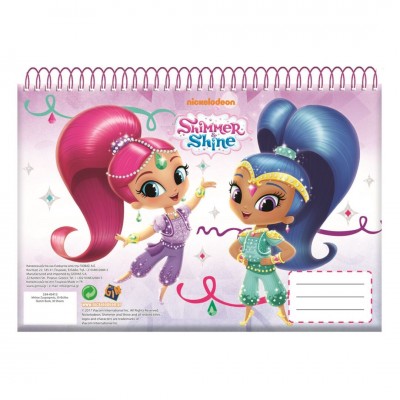 Caderno A4 Shimmer e Shine