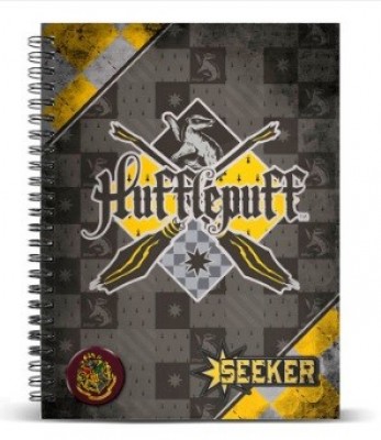 Caderno A5 21 cm Harry Potter - Quidditch Hufflepuff