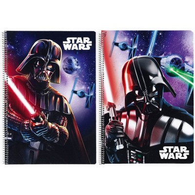Caderno argolas Star Wars Saga Disney A4 - sortido