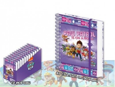 Caderno Patrulha Pata A5 Espiral