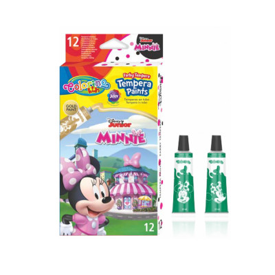 Caixa 12 Cores Guaches Minnie Colorino