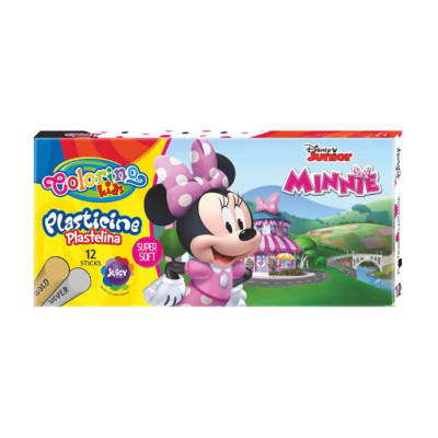 Caixa 12 Cores Plasticina Minnie Colorino