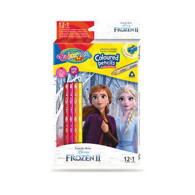 Caixa 12 Lápis + 1 Cor Frozen 2 Colorino