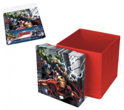 Caixa Arrumação Banco Marvel Avengers