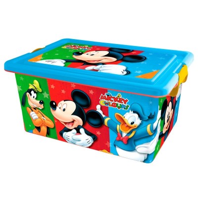 Caixa arrumação brinquedos 13 litros Mickey Disney