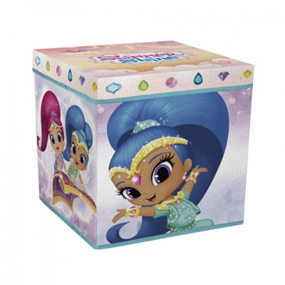 Caixa arrumação + Puff Shimmer e Shine