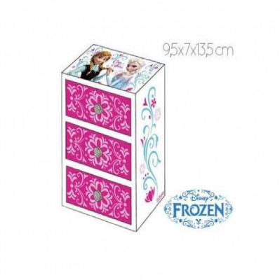 Caixa de jóias de madeira c/ 3 gavetas Frozen Disney sortido