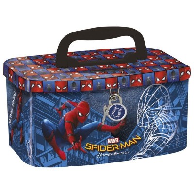 Caixa metálica com pega Spiderman