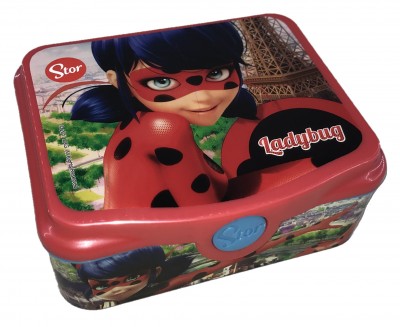 Caixa quadrada sanduicheira Ladybug