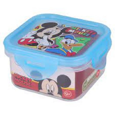 Caixa Recipiente Quadrado Mickey 290ml