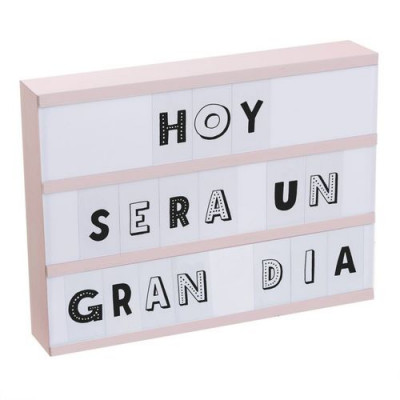Caixa Rosa c/ Luz + 87 letras