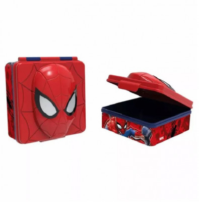 Caixa Sanduicheira 3D Spiderman Marvel