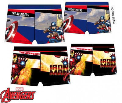 Calção Banho Boxer Avengers Colorblock Sortido