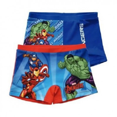 Calção Banho Boxer Avengers Heroes Sortido