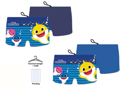 Calção Banho Boxer Baby Shark Sortido