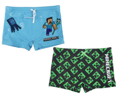 Calção Banho Boxer Minecraft Sortido