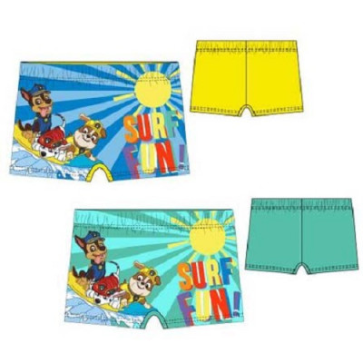 Calção Banho Boxer Patrulha Pata Surf Fun Sortido