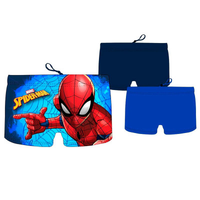 Calção Banho Boxer Spiderman Blue Sortido