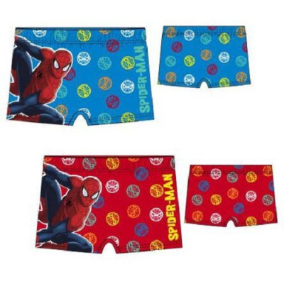 Calção Banho Boxer Spiderman Faces Sortido