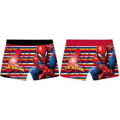 Calção Banho Boxer Spiderman Stripes Sortido