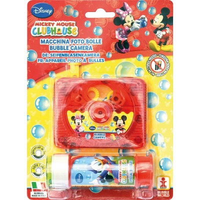 Câmara fotos + tubo Bolas de sabão Mickey Disney